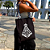 Bolsa Ecobag PRETA 100% Algodão Estampa NOSSA SENHORA Alça Xadrez Grande Reutilizável Estilosa - Imagem 2