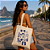 Bolsa Ecobag 100% algodão Estampa Mood Praia Astrológica Mística - Imagem 1