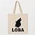 Bolsa Ecobag 100% algodão Estampa Loba - Imagem 2
