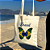 Bolsa Ecobag 100% Algodão Estampa BRASIL BUTTERFLY Reutilizável Estilosa - Imagem 3
