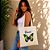 Bolsa Ecobag 100% algodão Estampa "Brasil Butterfly" - Imagem 1