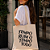 Bolsa Ecobag 100% algodão Estampa Tempo ruim o Tempo todo - Imagem 1