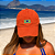 Boné Bordado Ajustável Identidade Carioca BRASÃO Laranja Unissex - Imagem 1