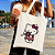 Bolsa Ecobag 100% Algodão Estampa HELLO KIT Pintada à Mão Reutilizável Estilosa - Imagem 1
