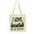 Bolsa Ecobag 100% Algodão Estampa I LOVE RIO DE JANEIRO Pintada à Mão Reutilizável Estilosa - Imagem 4