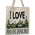 Bolsa Ecobag  100% algodão Estampa  I love Rio( Pintada a mão) - Imagem 2