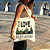 Bolsa Ecobag 100% Algodão Estampa I LOVE RIO DE JANEIRO Pintada à Mão Reutilizável Estilosa - Imagem 2