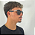 Óculos de Sol Masculino Quadrado Premium Preto Fosco com Hastes Texturizadas UV400 - Imagem 4