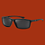 Óculos de Sol Masculino Esportivo Urban Black com Proteção UV400 - Imagem 1
