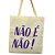 Bolsa Ecobag 100% algodão Não é Não (Roxo) - Imagem 2