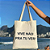 Bolsa Ecobag 100% algodão Vive não pra tu ver! - Imagem 1