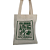 Bolsa Feminina Mini  Ecobag  100% algodão Estampa Globo verde - Imagem 1