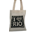 Bolsa Feminina Mini  Ecobag  100% algodão Estampa I<3 Rio - Imagem 1