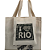 Bolsa Feminina Mini  Ecobag  100% algodão Estampa I<3 Rio - Imagem 2