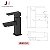 Misturador monocomando Square Light para Banheiro Preto Fosco - Imagem 2