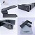 Misturador monocomando Square Light para Banheiro Preto Fosco - Imagem 3