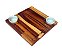 Tábua Quadrada Gourmet com 2 Porcelanas - Imagem 2