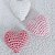 Trio Coração em Amigurumi Cores Rosa Bebê, Rose e Branco - Imagem 2