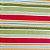 Tecido Tricoline para Patchwork,  Metade do Tecido com Listras Finas e Tom de Verde Metade em listras Largas e Coloridas - Imagem 3