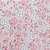 Tecido Tricoline para Patchwork com Estampa Floral Vintage em tons Rose - Imagem 1