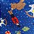 Tecido Tricoline para Patchwork com Estampa Natalina Brinquedos Decorativos em Fundo Azul Marinho - Imagem 4