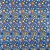 Tecido Tricoline Digital para Patchwork Estampa de Círculos Coloridos, Mini Bolinhas e Fundo Azul - Imagem 1