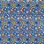 Tecido Tricoline Digital para Patchwork Estampa de Círculos Coloridos, Mini Bolinhas e Fundo Azul - Imagem 2