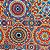 Tecido Tricoline para Patchwork com Estampa de Mandalas Coloridas e Tom Predominante Laranja - Imagem 2