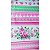 Tecido Tricoline para Patchwork Estampa com Faixas Floral, Corações em Tons de Rosa - Imagem 4