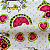 Tecido Tricoline para Patchwork com Estampa de Fatias de Melancias e Corações em Fundo Amarelo - Imagem 2