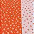 Tecido Tricoline para Patchwork com Faixas Estampadas Tons de Salmão - Imagem 5