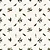 Tecido Tricoline Digital para Patchwork com Estampa de Mini Azevinho Fundo Branco - Imagem 1