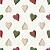 Tecido Tricoline Digital para Patchwork Estampa de Corações Verde, Bege e Vermelho em Fundo Branco - Imagem 2