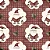 Tecido Tricoline Digital para Patchwork com Camafeu Papai  Noel Fundo Vermelho - Imagem 1