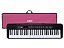 Kit Teclado Musical Kobe KB-150 BK Preto 61 Teclas Com Capa de Transporte Rosa - Imagem 1