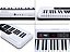 Kit Teclado Musical Kobe KB-150 Branco 5/8 61 Teclas Completo Capa Preta - Imagem 7