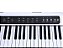 Kit Teclado Musical Kobe KB-150 WE Branco 5/8 61 Teclas Com Capa Azul - Imagem 6