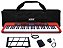 Kit Teclado Musical Iniciante Kobe KB-300 5/8 61 Teclas Sensitivas ao Toque com Pedal Sustain e Capa Preta - Imagem 1