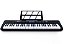 Kit Teclado Musical Estudante Kobe KB-300 5/8 61 Teclas Sensitivas ao Toque com Pedal Sustain e Capa Vermelha - Imagem 2