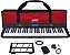 Kit Teclado Musical Estudante Kobe KB-300 5/8 61 Teclas Sensitivas ao Toque com Pedal Sustain e Capa Vermelha - Imagem 1