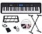 Kit Teclado Musical Estudante Kobe KB-300 5/8 61 Teclas Sensitivas ao Toque com Pedal Sustain e Suporte - Imagem 2