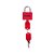 Cadeado Sestini Com Chave Vermelho - Imagem 1