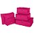 Kit Organizador De Bagagem Polo King 6 Peças Rosa - Imagem 1