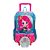 Mochila Sestini Com Rodinhas e Bolsa Y Anime Azul - Imagem 1