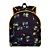 Mochila Sestini Selfie Floral 16 Litros Preto - Imagem 1
