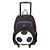 Mochila Sestini Com Rodinhas X Futebol Preto e Branco - Imagem 1