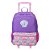 Mochila Sestini Com Rodinhas M Plus Sereia 2 Roxo - Imagem 1