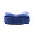 Travesseiro De Pescoço Travel Blue Com Capuz Ergonômico Azul - Imagem 3