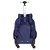 Mochila Sestini 4 Rodas Rolling Crinkle 34 Litros Azul - Imagem 4
