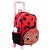 Mochila Sestini Com Rodinhas Escolar Kids Joaninha Vermelho - Imagem 5
